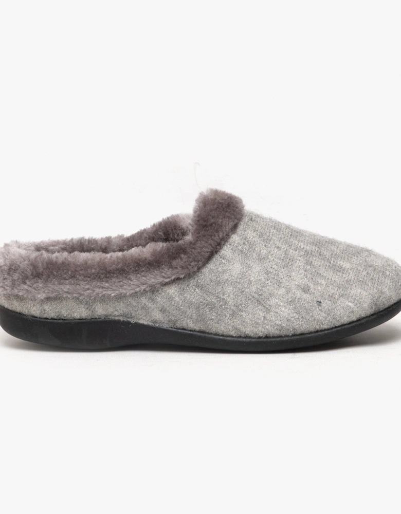 SOPHIE Womens Textile Knit Mules Grey