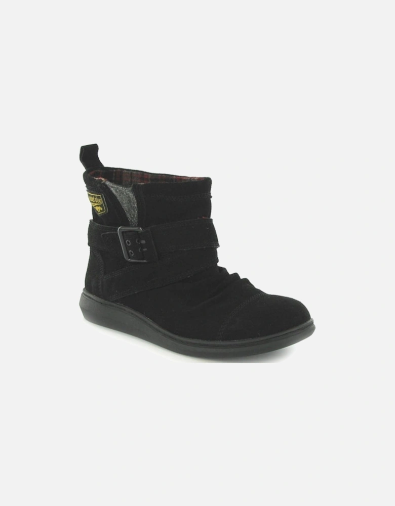 MINT Womens Suede Boots Black