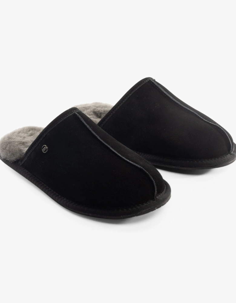 EDWIN Mens Slippers Black