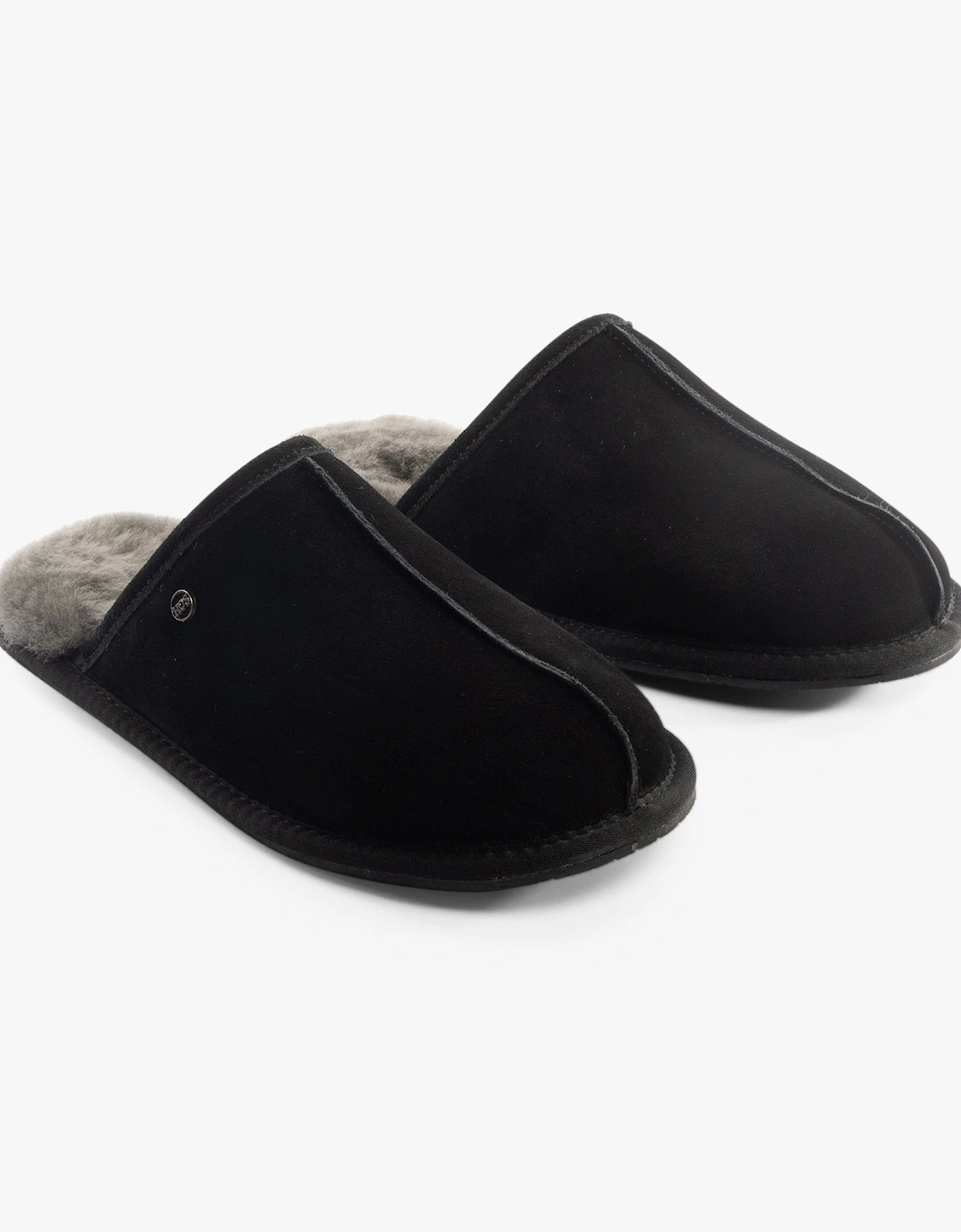 EDWIN Mens Slippers Black