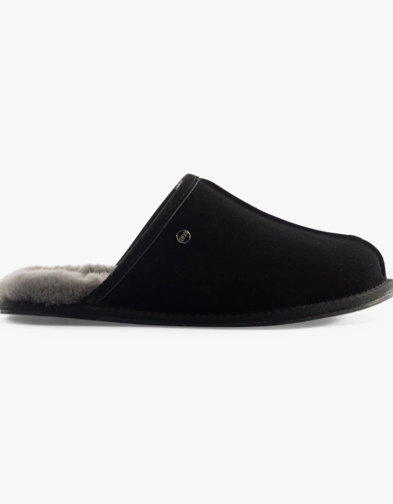 EDWIN Mens Slippers Black