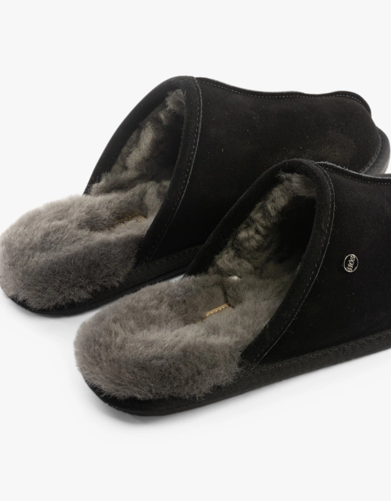 EDWIN Mens Slippers Black