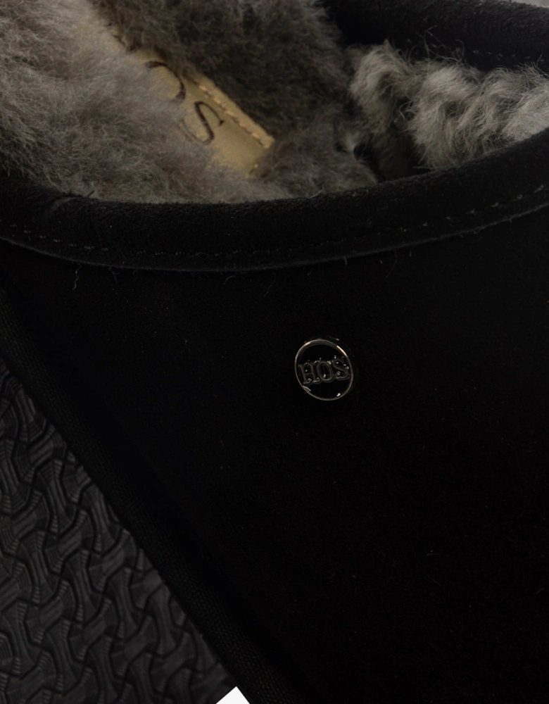 EDWIN Mens Slippers Black