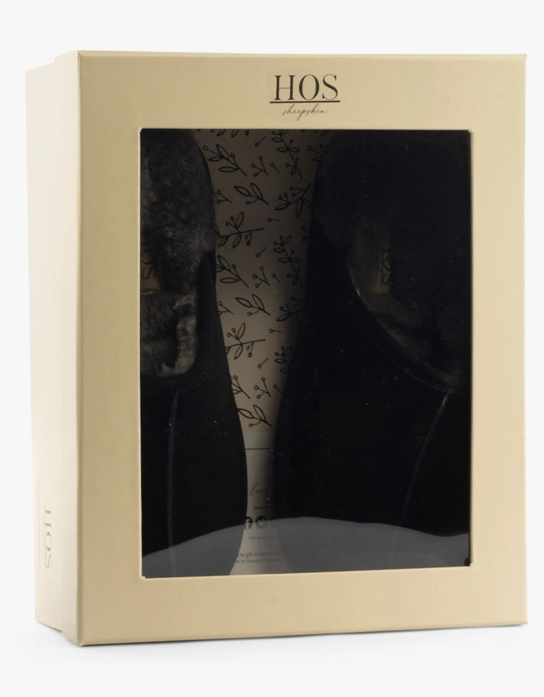 EDWIN Mens Slippers Black