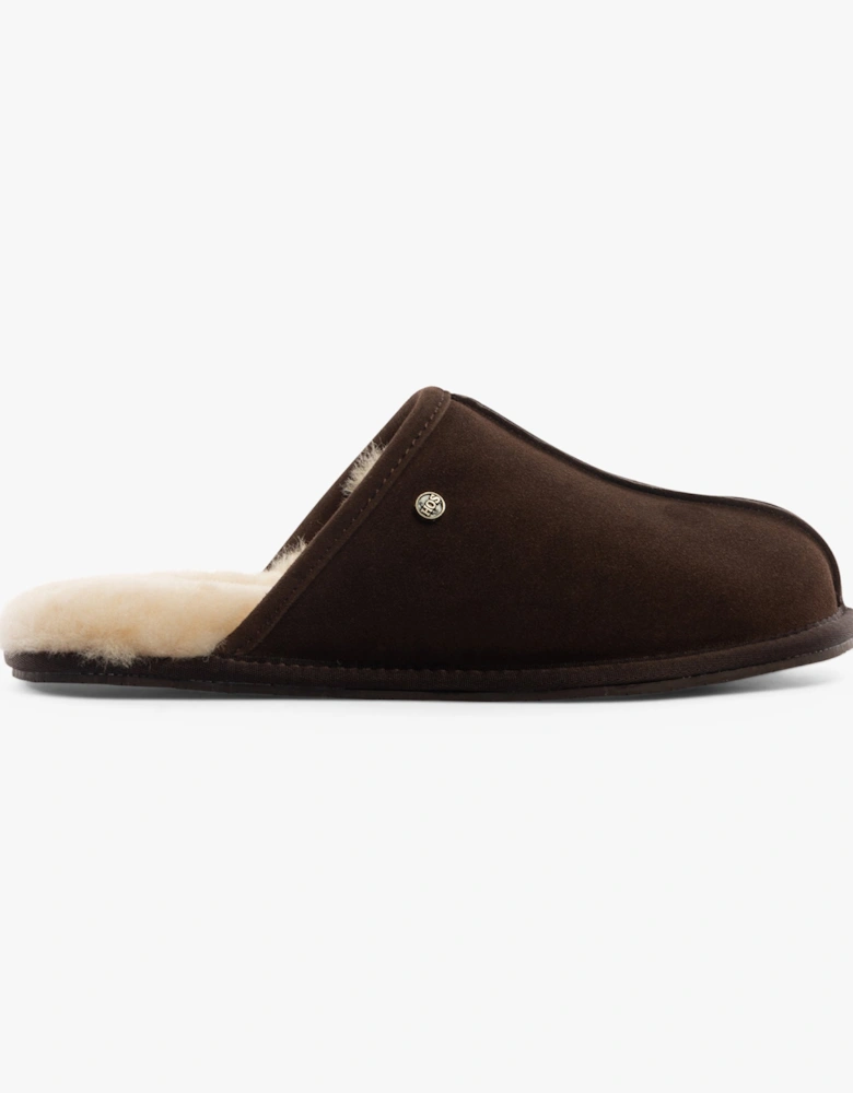 EDWIN Mens Slippers Espresso