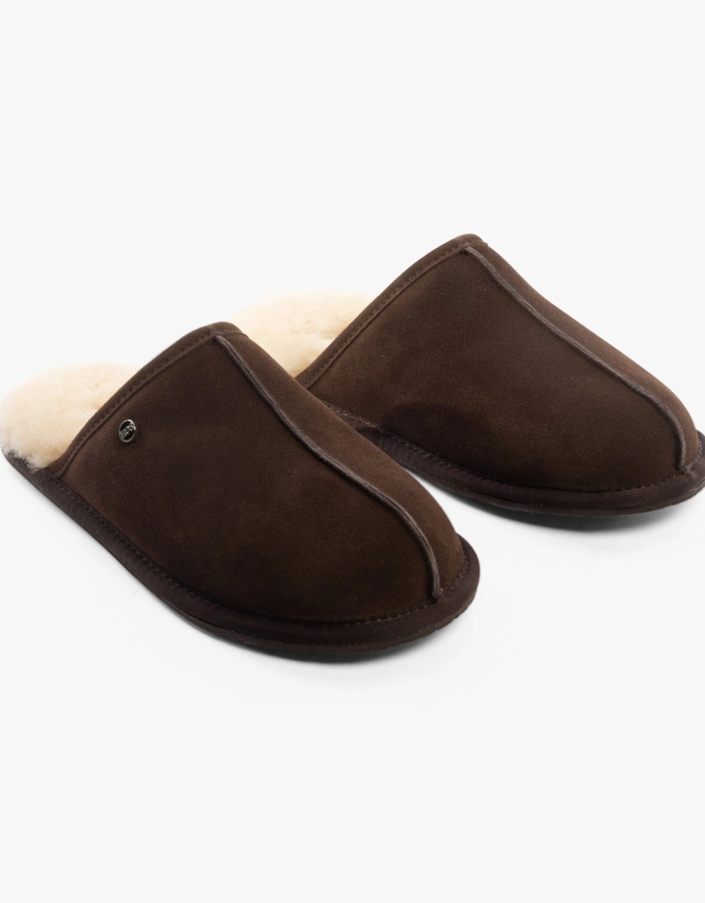 EDWIN Mens Slippers Espresso