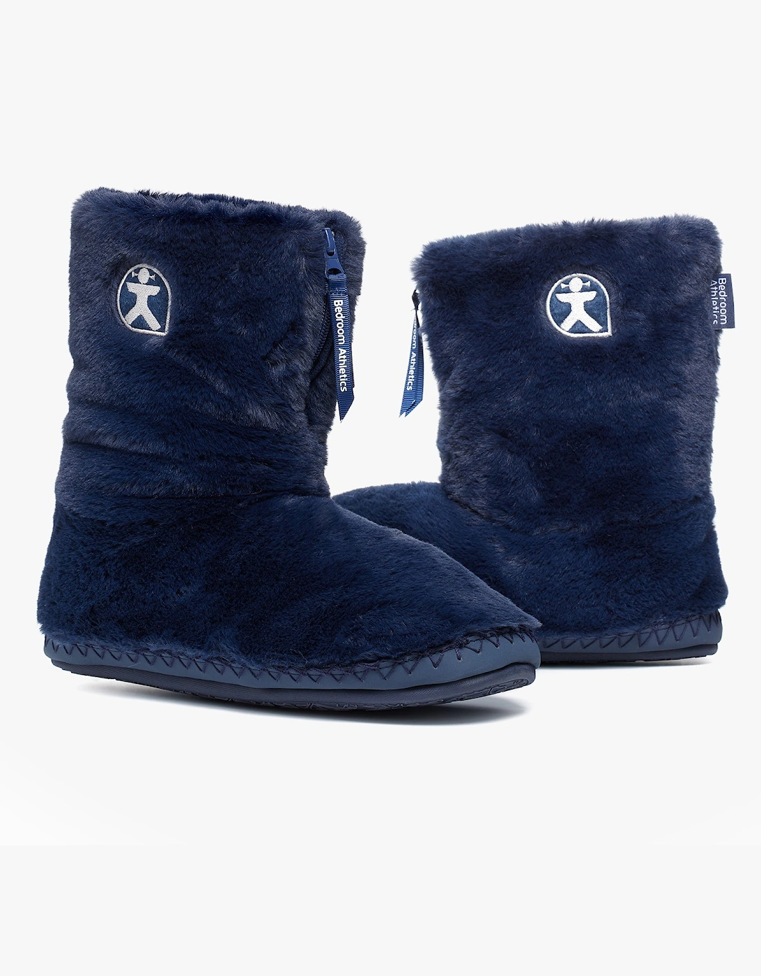 MARILYN Womens Faux Fur Boots Peacoat Navy