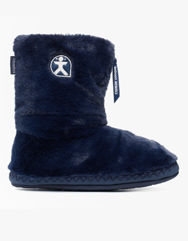 MARILYN Womens Faux Fur Boots Peacoat Navy