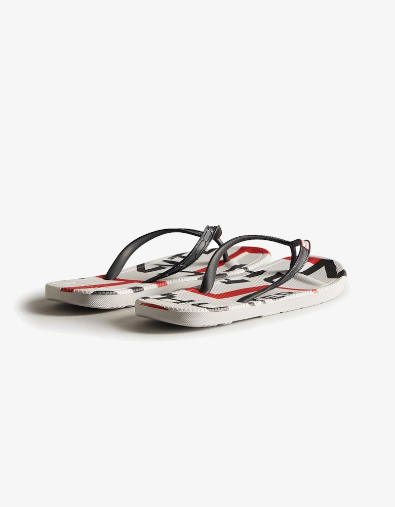 EXPLODED LOGO FLIP FLOP Mens Sandals Black