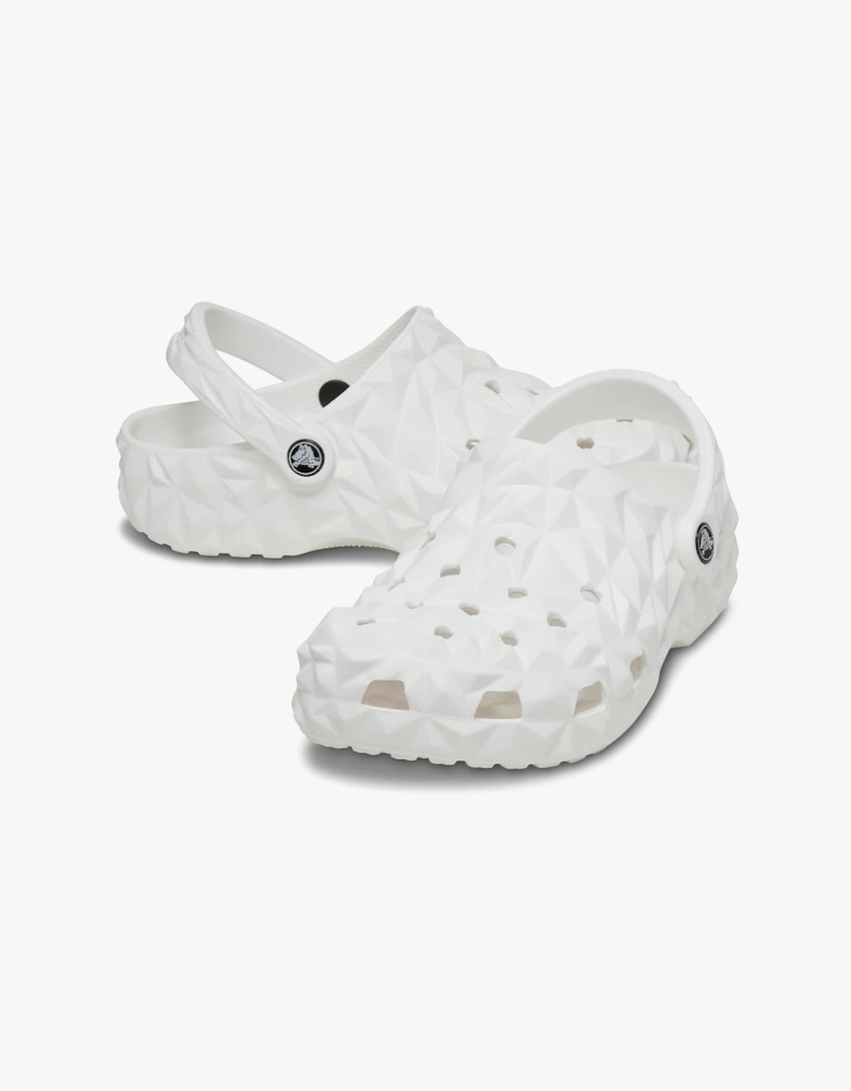 209563-100 CLASSIC GEOMETRIC Unisex Clogs White