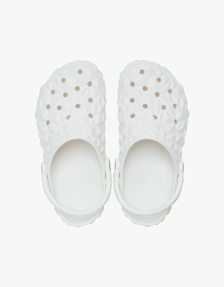 209563-100 CLASSIC GEOMETRIC Unisex Clogs White