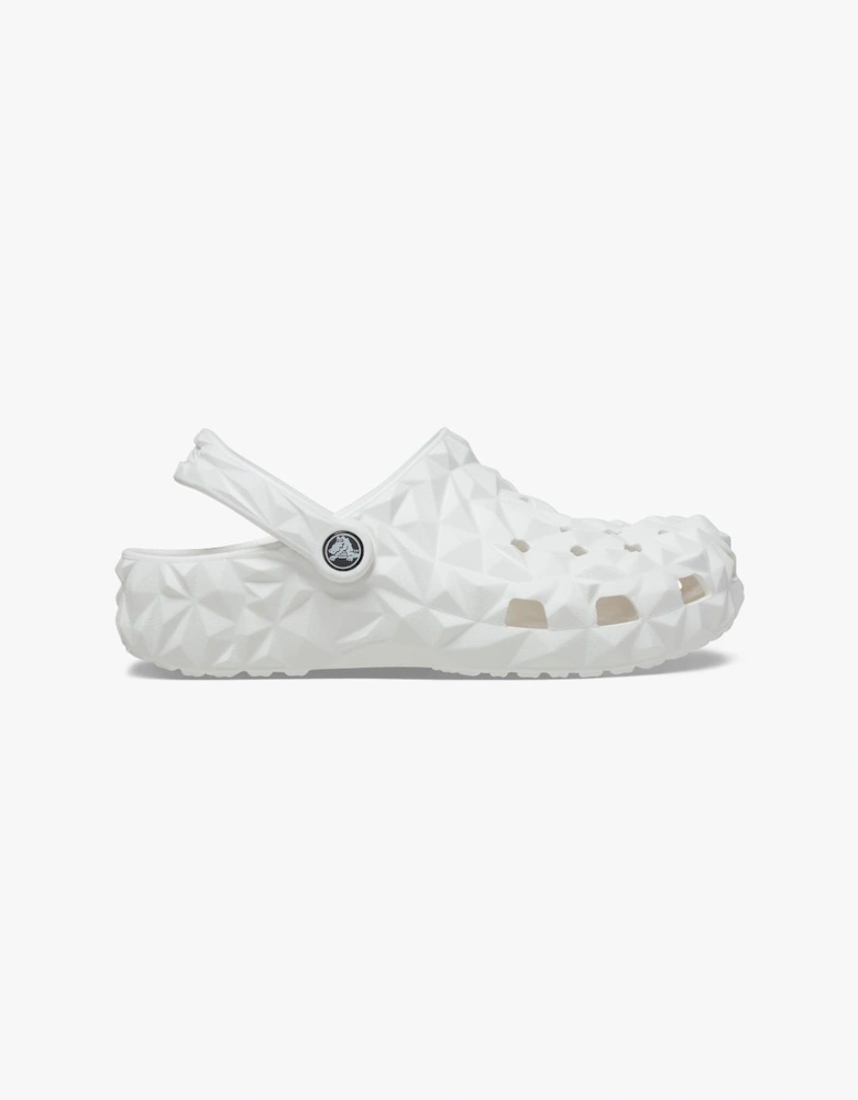 209563-100 CLASSIC GEOMETRIC Unisex Clogs White