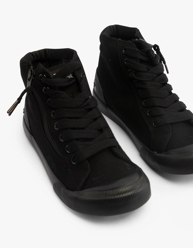 JAZZIN Womens High-Top Trainers Black