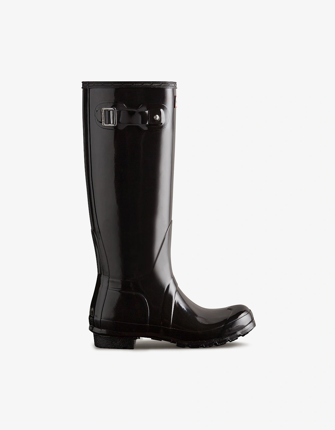 Women's Hunter ORIGINAL TALL Womens Wellies Black Gloss - Size: 3
