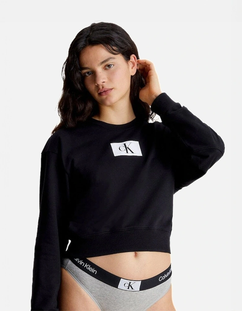 1996 LOUNGE Sweatshirt Womens Black