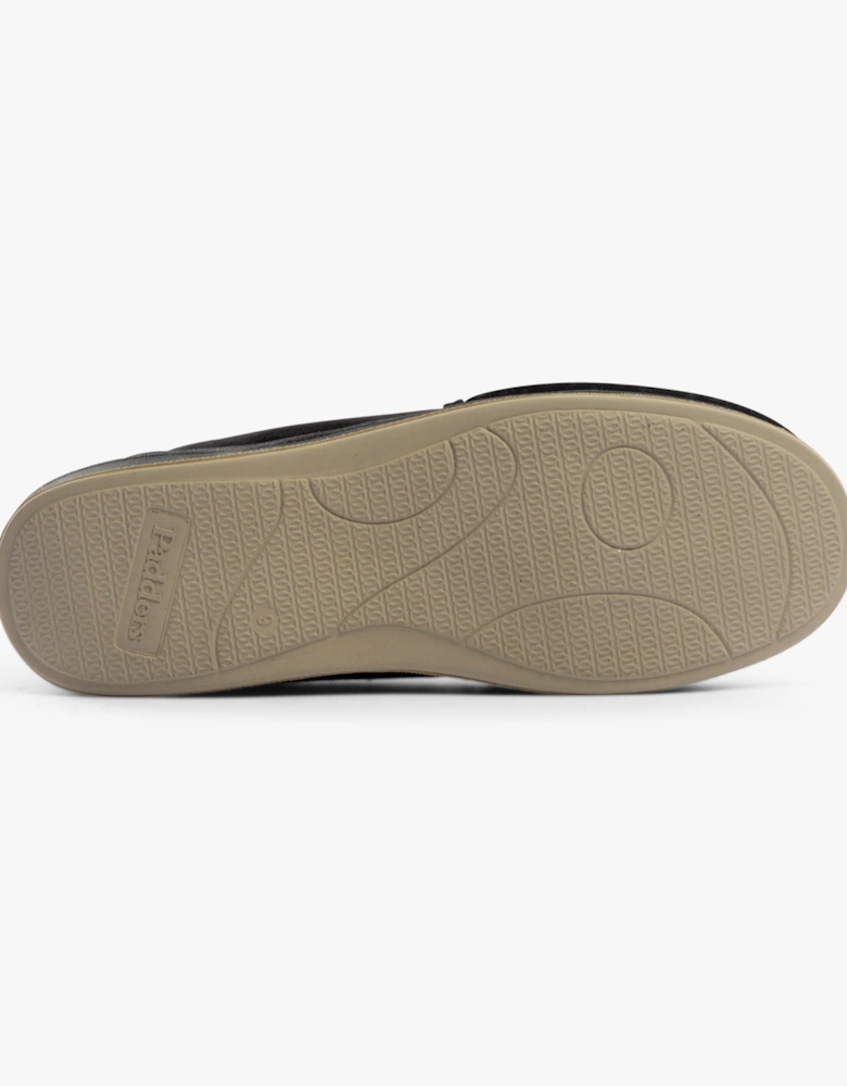 ALBERT Mens (G Fit) Full Slippers Black Check