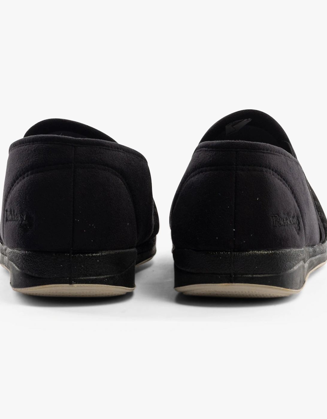 ALBERT Mens (G Fit) Full Slippers Black Check