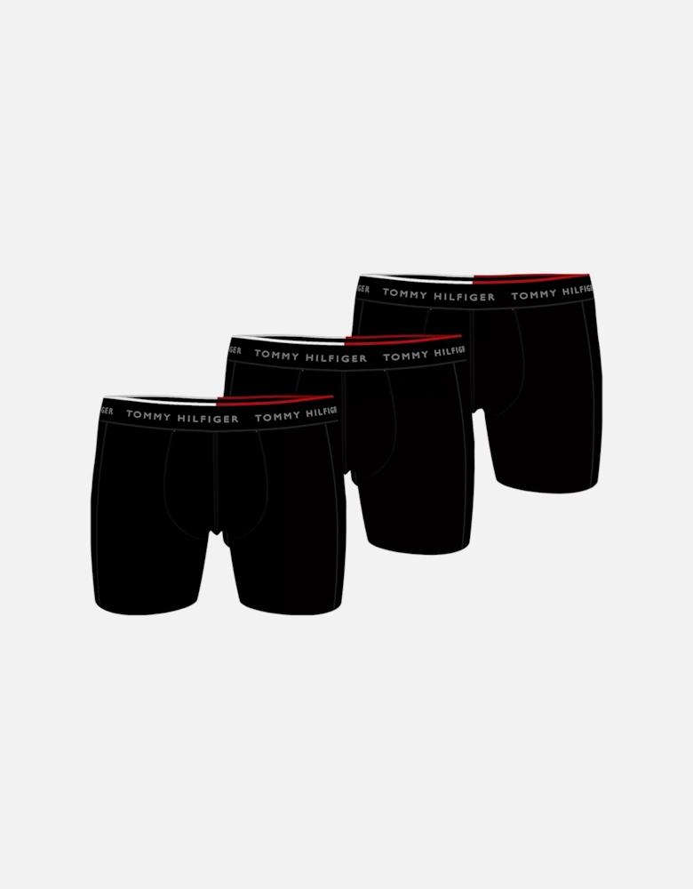 EVERYDAY MICROFIBRE Mens  3 -Pack Boxer Briefs Black