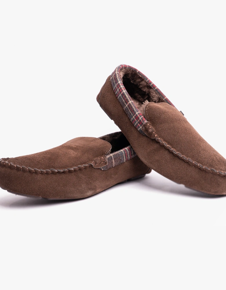 ANDREAS Classic Mens Slippers Brown