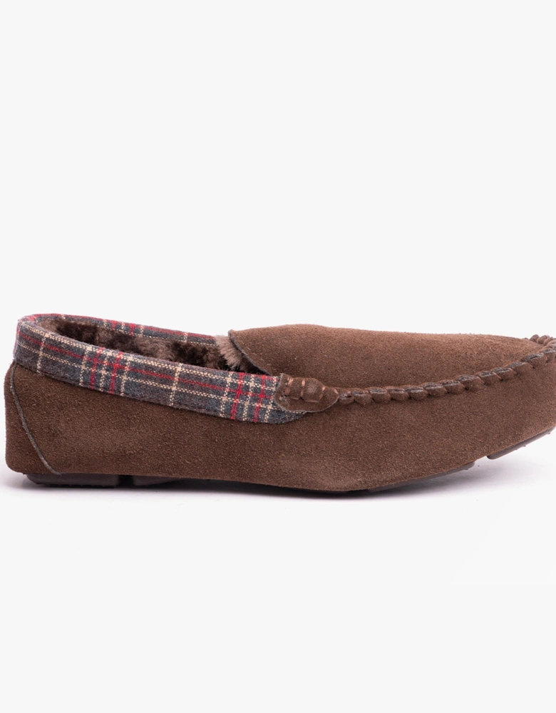 ANDREAS Classic Mens Slippers Brown