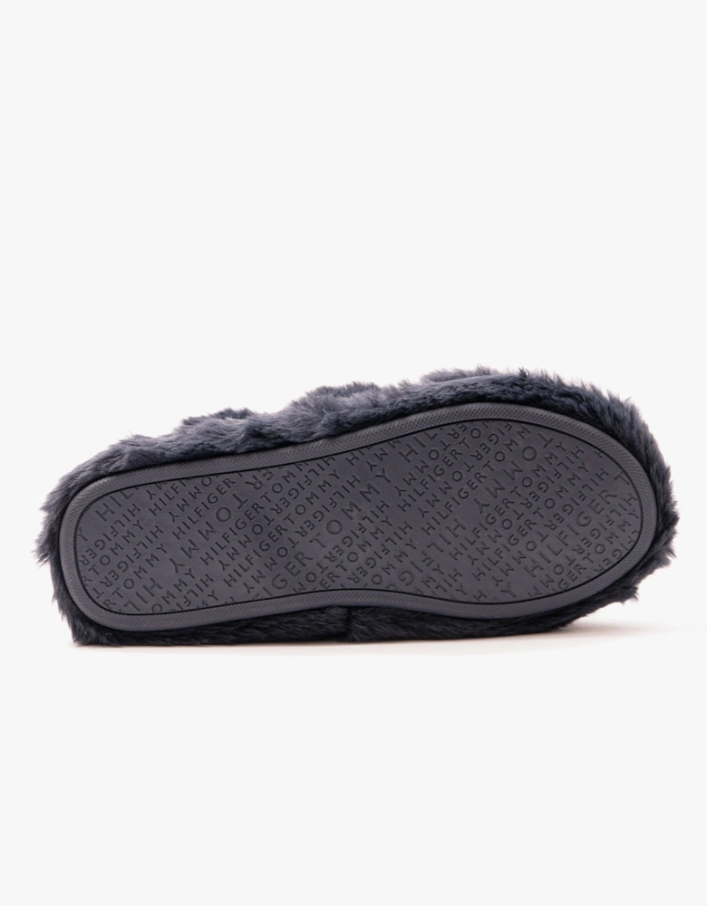 FUR CROSS STRAP HOME  Womens Slippers Space Blue