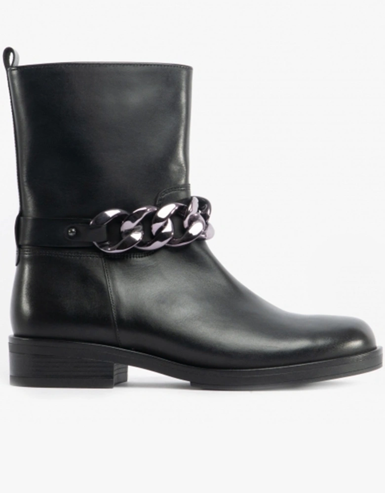 HARROW Womens Chain Boots Black