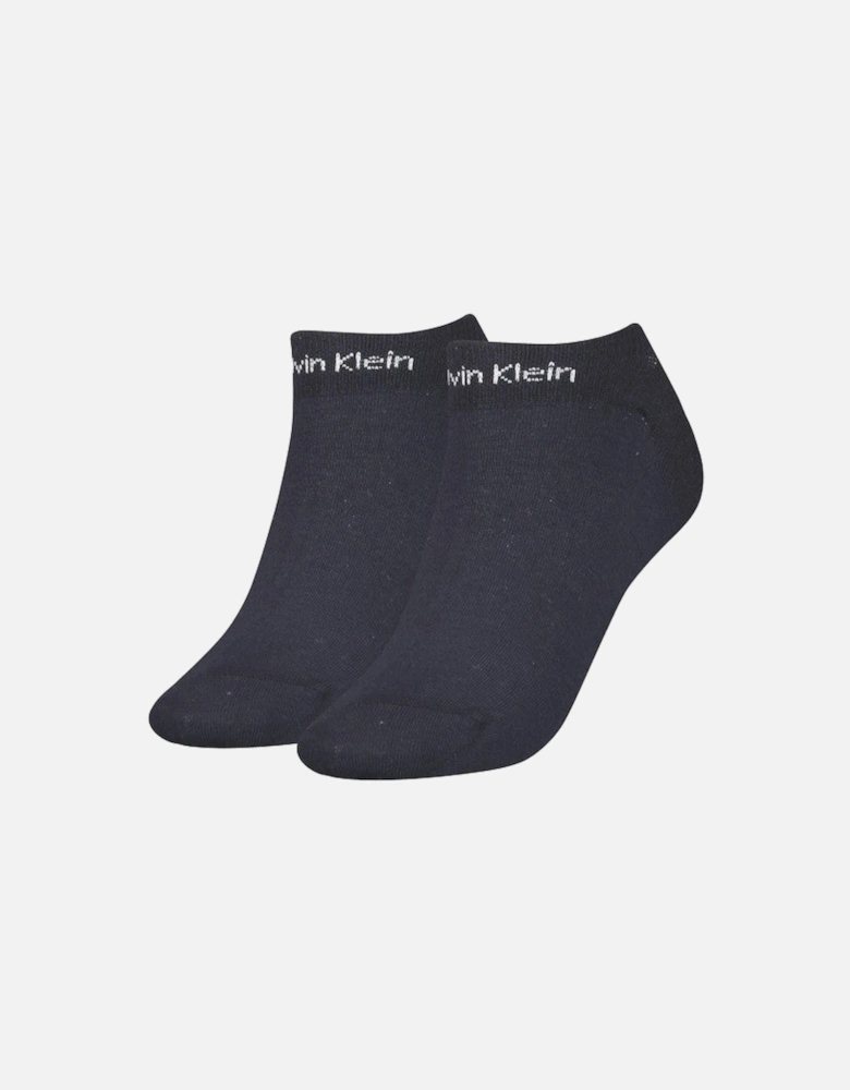 2 Pack Womens Ankle Trainer Socks Navy