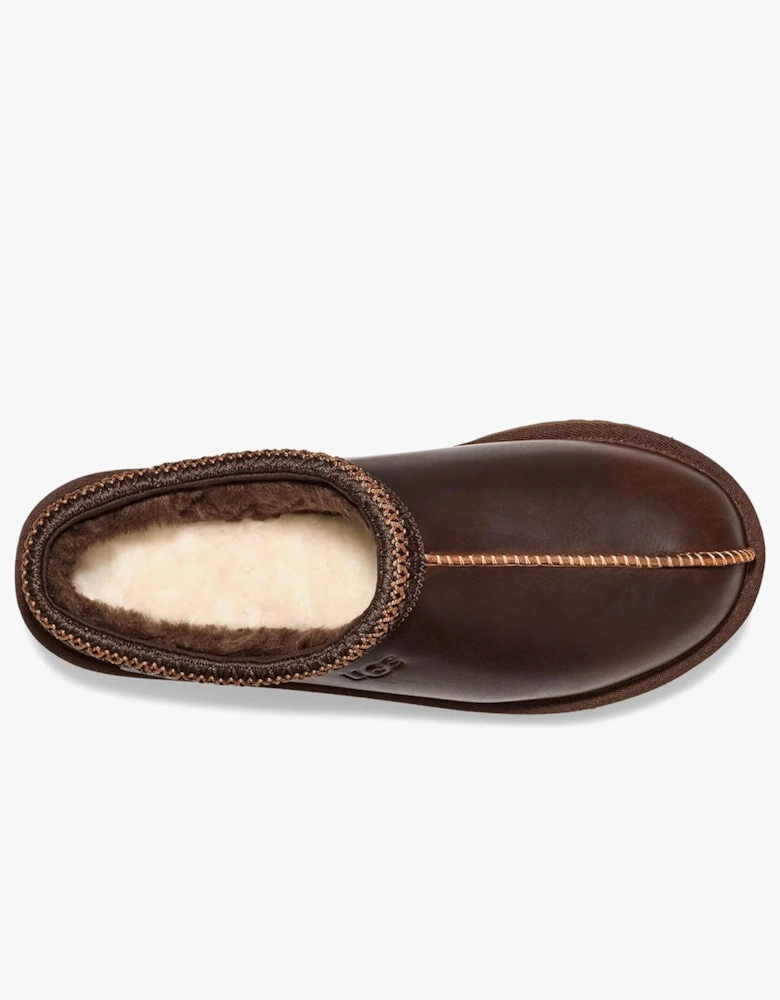 TASMAN LEATHER REGEN Mens Full Slippers Ironwood