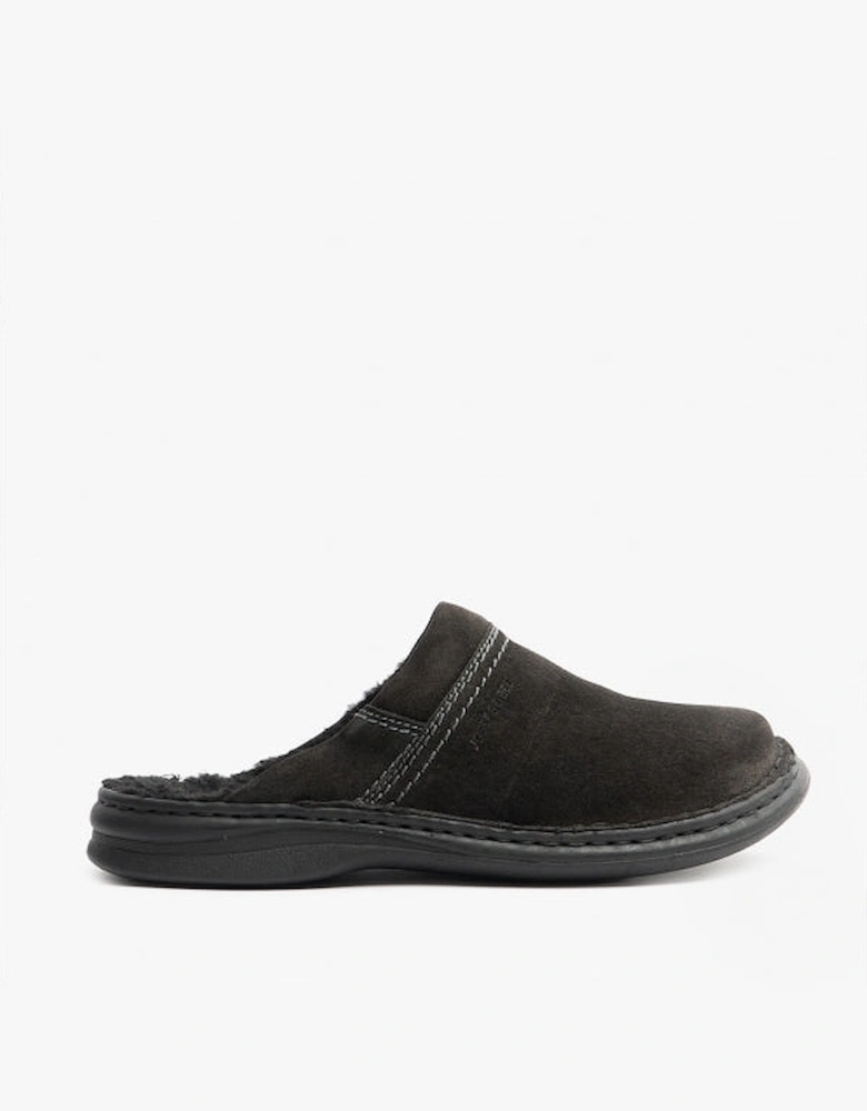 MAX 67 Mens Leather Mule Black