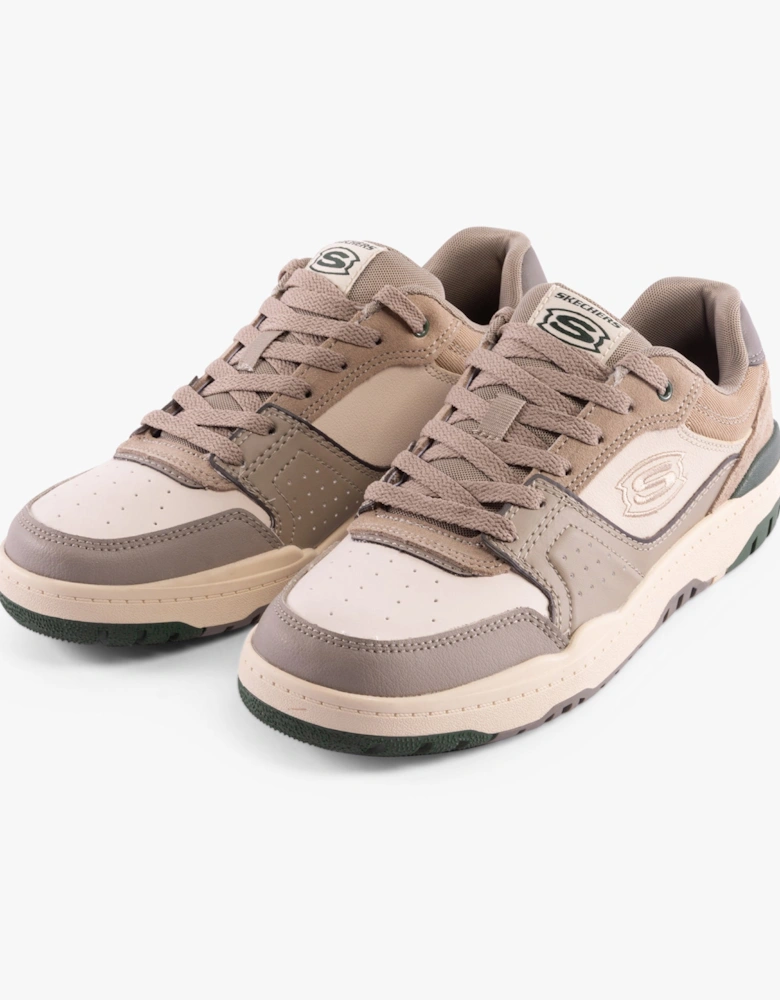 406157L/TPE SKX-228 Boys Trainers Taupe