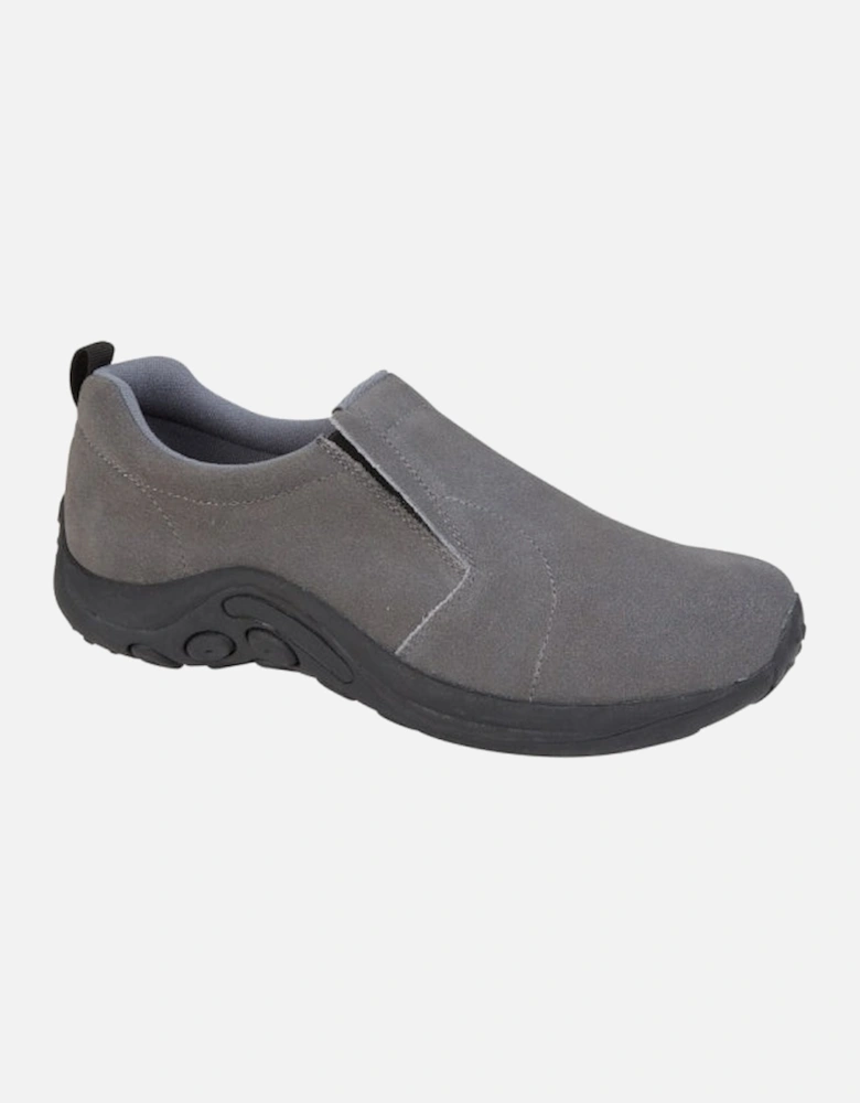 RYNO Mens Twin Gusset Jungle Casual Grey Real Suede