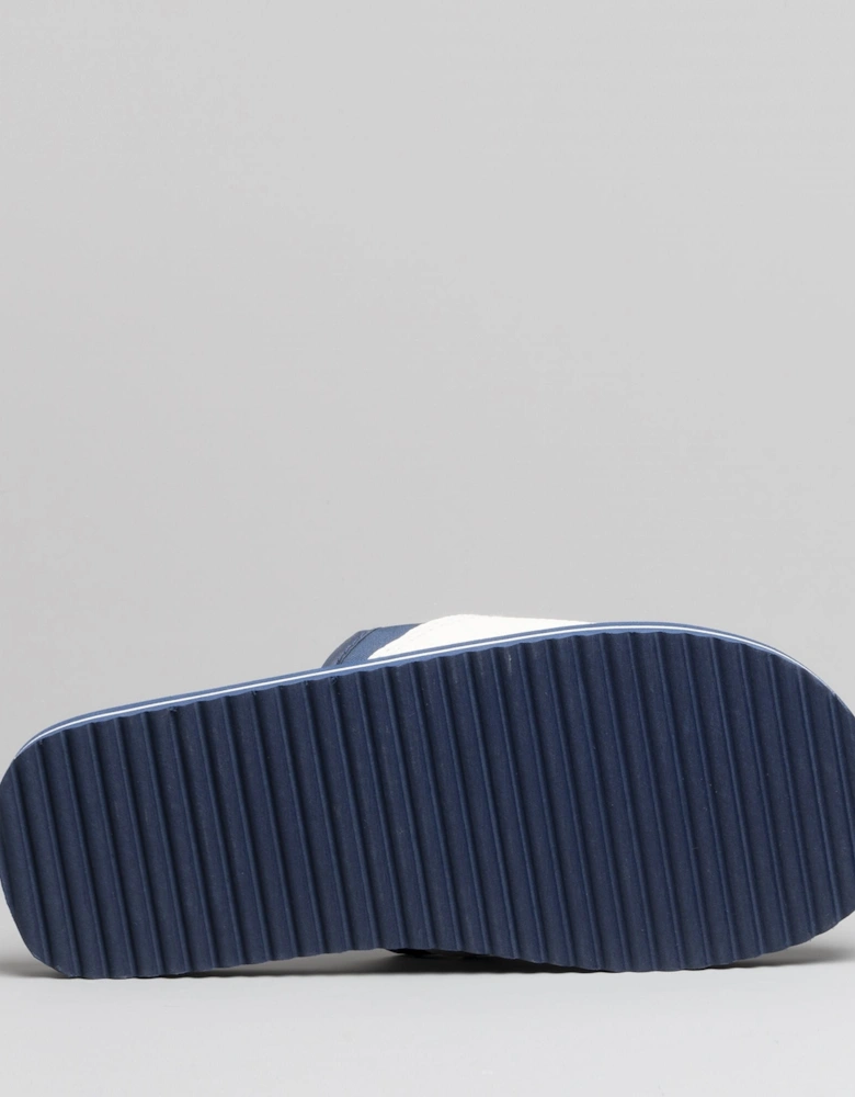 M275C Unisex Touch Fasten Strap Beach Sliders Blue