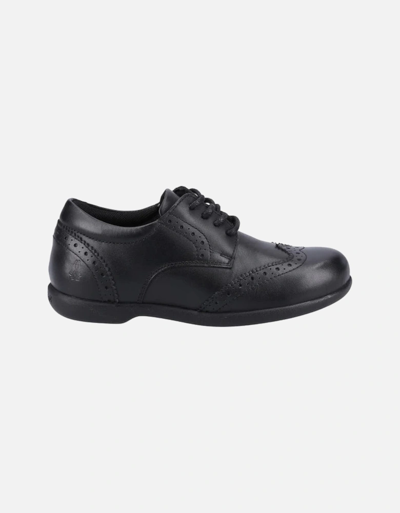 BRIDGET Girls Leather School Shoes Black