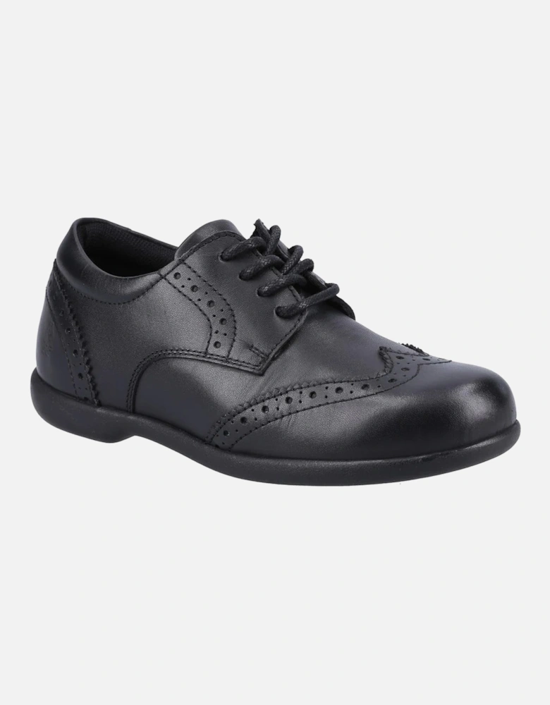 BRIDGET Girls Leather School Shoes Black