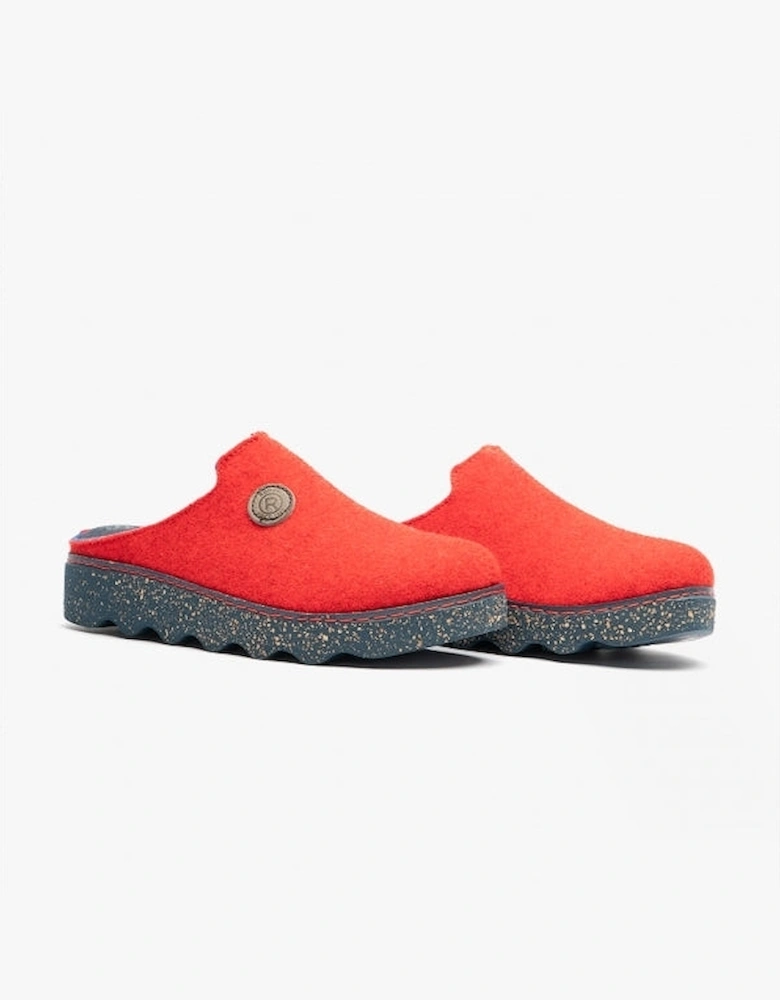 6120-43 Womens Mule Slippers Cerise