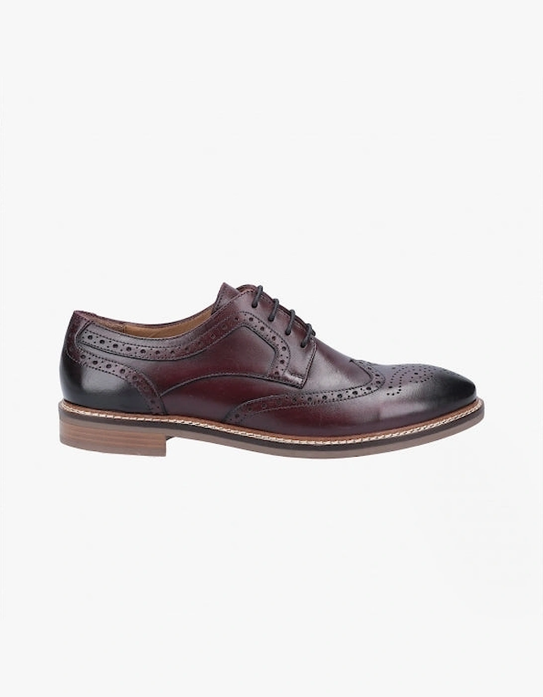 Hush Puppies Men's Hush Puppies BRYSON Mens Leather Oxford Shoes Red