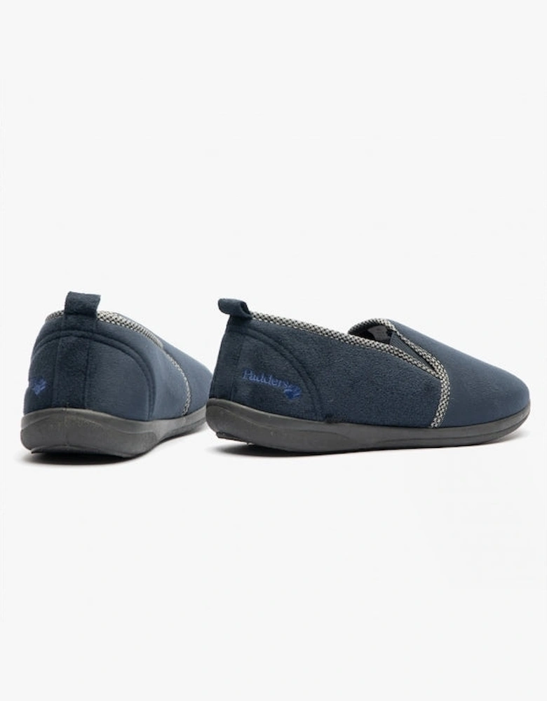 LEWIS Mens (G Fit) Full Slippers Navy