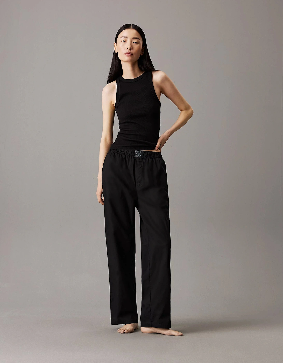 CK ESTABLISHED Womens Pyjama Pants Black