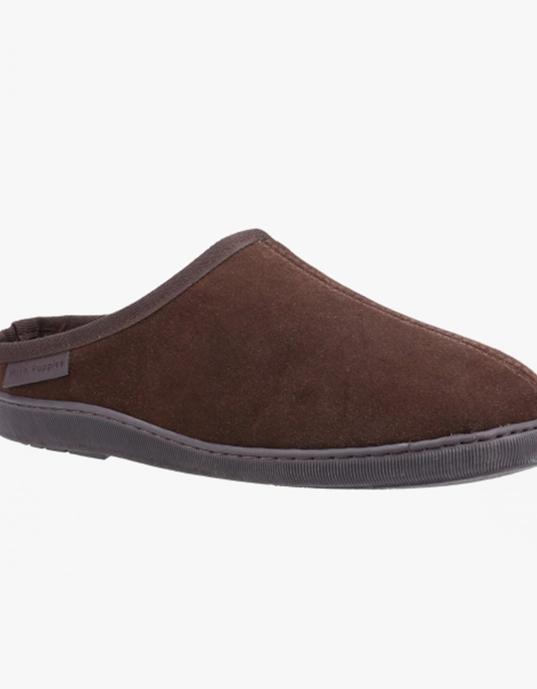 ASHTON Mens Suede Leather Mule Slippers Brown