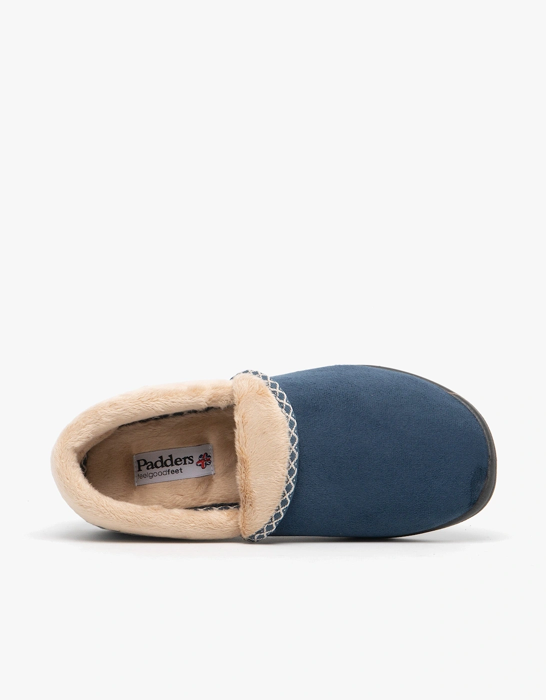 MELLOW Womens (EE Fit) Full Slippers Denim Blue