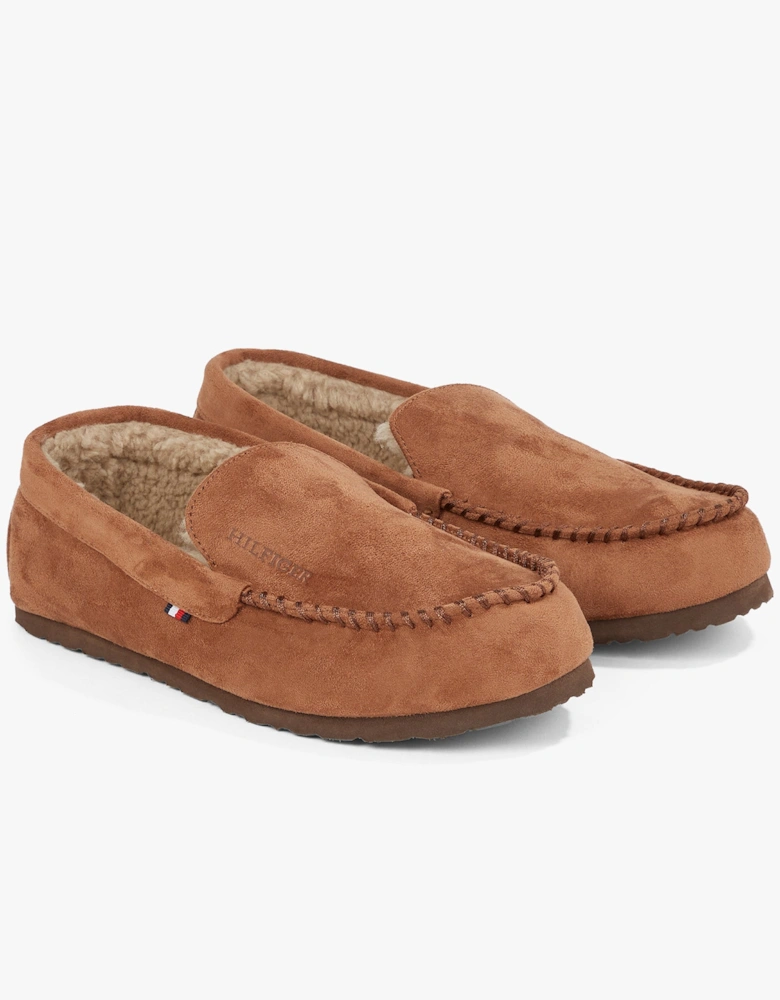 HILFIGER DRIVER HOUSE Mens Moccasin Slippers Coconut Grove