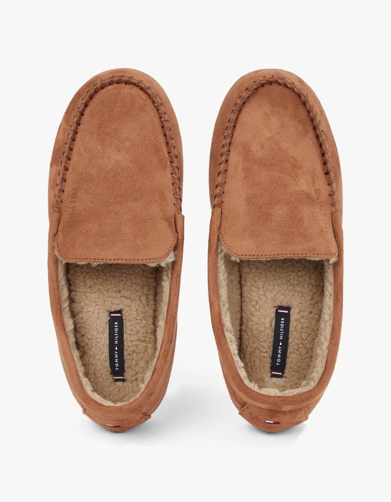 HILFIGER DRIVER HOUSE Mens Moccasin Slippers Coconut Grove