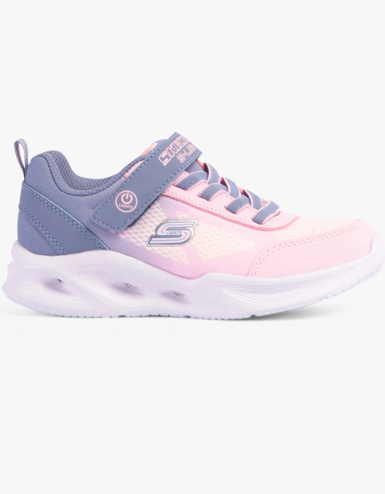 303714L/GYLP SOLA GLOW - OMBRE DE Girls Trainers Gray/Light Pink