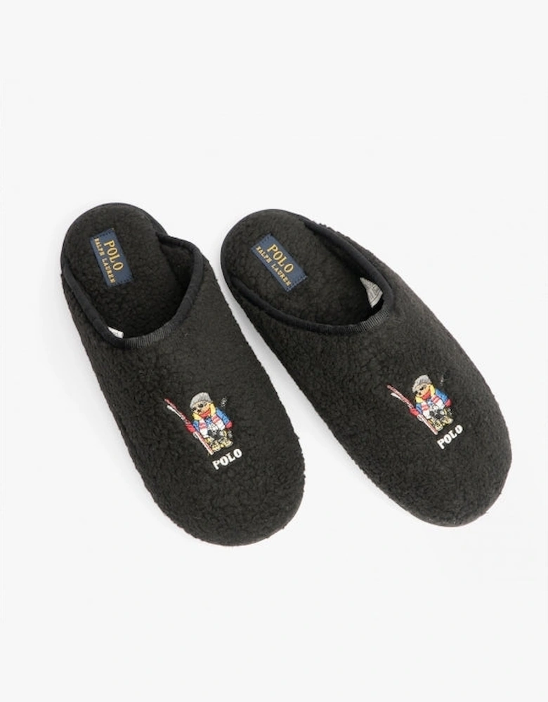 KAYLEIGH SCUFF II BEAR Womens Mule Slippers Black