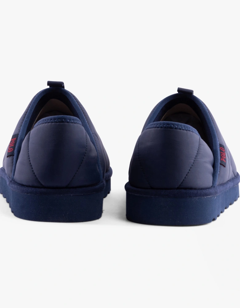 EVERETT Mens Full Slippers Navy