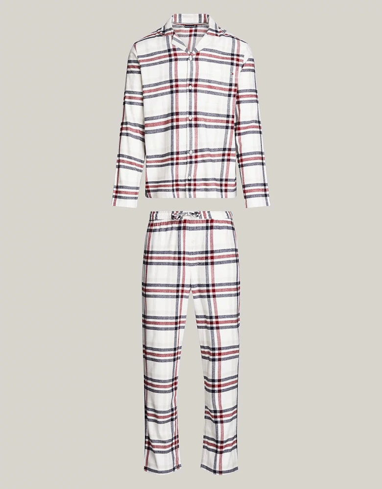 ORIGINAL Mens Pyjama Set Heritage Plaid Ivory