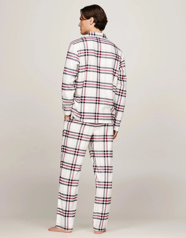 ORIGINAL Mens Pyjama Set Heritage Plaid Ivory