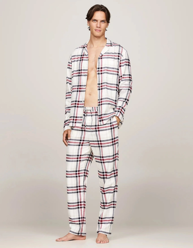 ORIGINAL Mens Pyjama Set Heritage Plaid Ivory