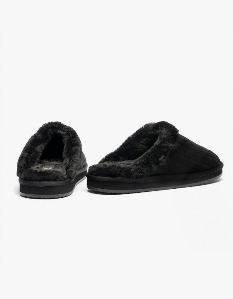 KAYLEIGH SCUFF Womens Mule Slippers Black