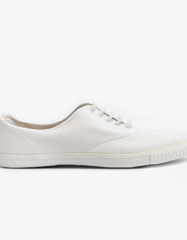 R6301SR Mens Canvas Lace Up Shoes White